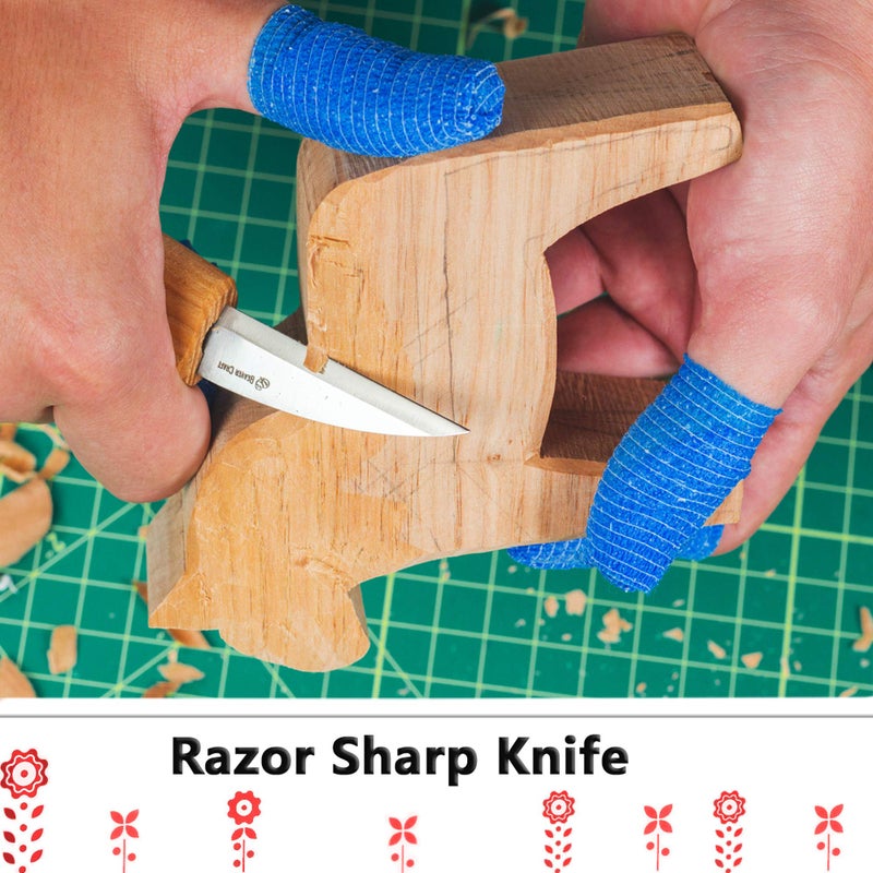 BeaverCraft Wood Carving Kit with Whittling Knife & Basswood - Whittling Set DIY 02 Dala Horse - Hobbies for Adults and Teens - Wood Carving Tools - Hobby Gifts - Image 2